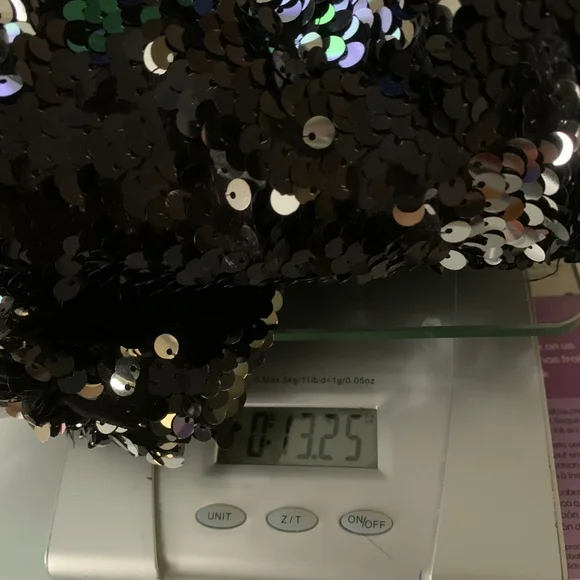 As U Wish Black/Silver Sequin Cocktail Dress Women’s Size M Strapless Lined - Picture 9 of 9